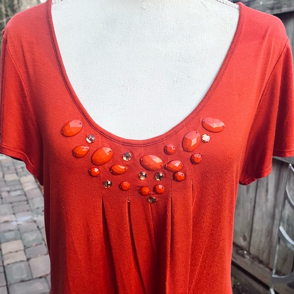 Notations Lady’s Burnt Orange Top; Size Medium - Picture 2 of 8